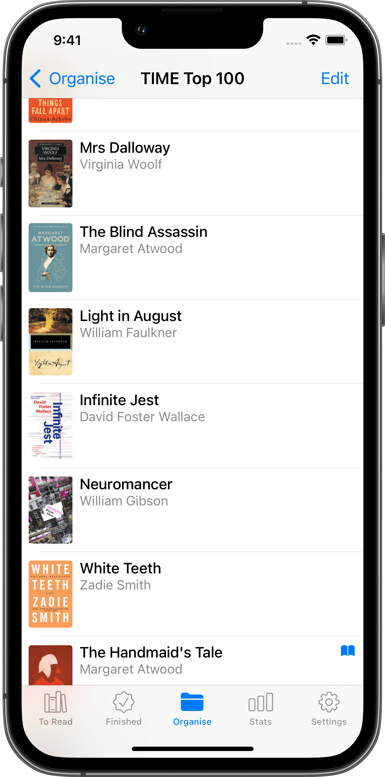 Organise your book collection with the Reading List app